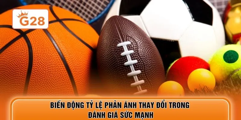 Biến động tỷ lệ phản ánh thay đổi trong đánh giá sức mạnh