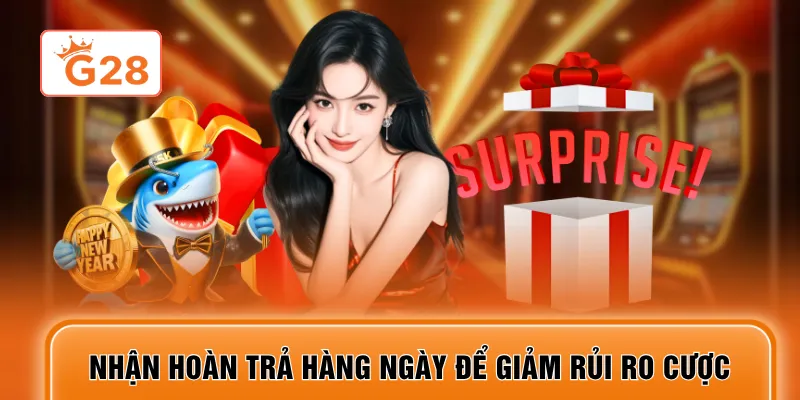 Nhận hoàn trả hàng ngày để giảm rủi ro cược